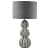 Nocna lampka tkaninowa Lorelai LOR4239 tuba do sypialni szary