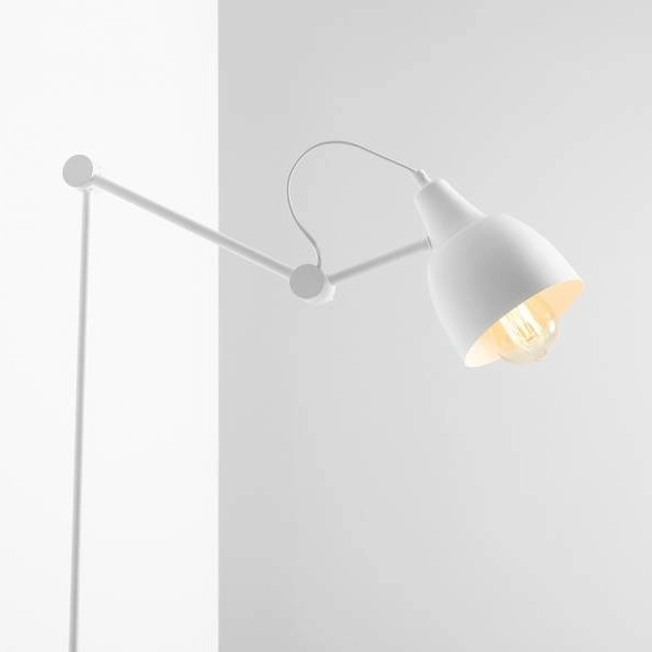 Ścienna lampa regulowana AIDA 814C Aldex kinkiet na wysięgniku