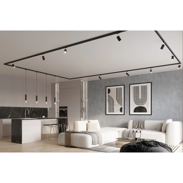 Lampa sufitowa do systemu trójfazowego RING MYL.00043 czarna