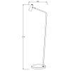 Lampa stojąca STIRLING 36720/03/30 Lucide LED 3W 2700K tubka czarna