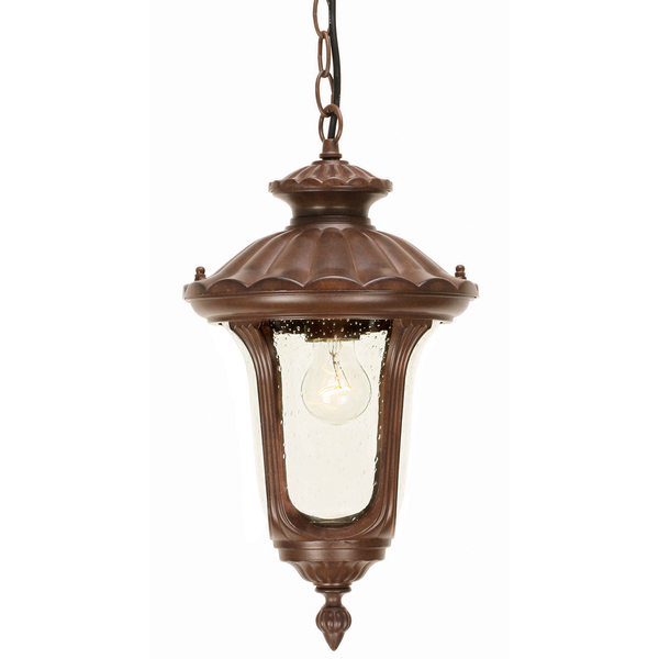 Lampa wisząca na łańcuchu Chicago CC8-S Elstead styl angielski brązowy