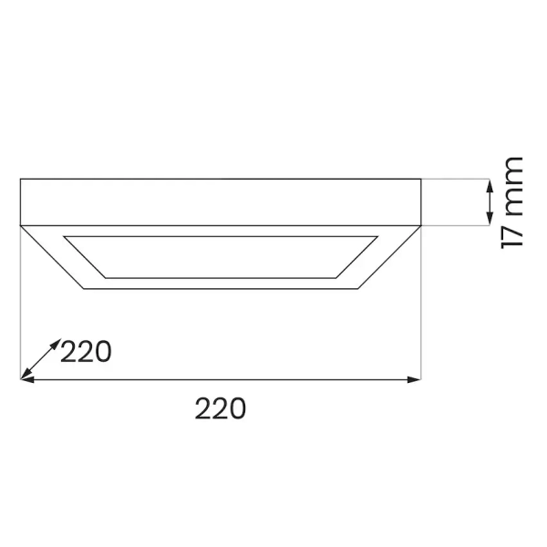 Regulowana sufitowa lampa Evora ML1796 LED 18W 3000-6000K kwadrat czarny
