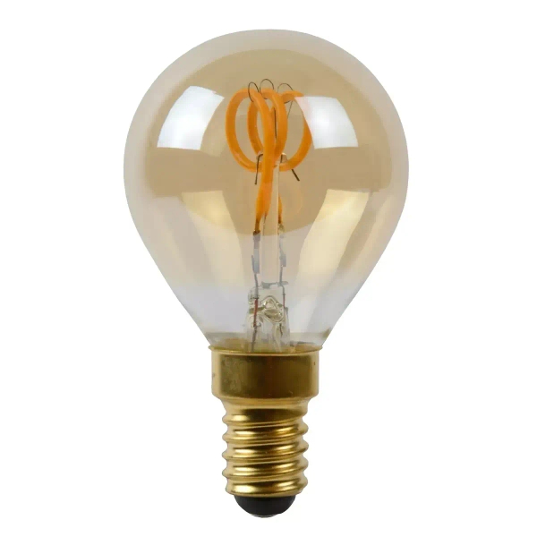 Żarówka bańka LED 49046/03/62 Lucide E14 3W 2200K 120lm bursztynowa
