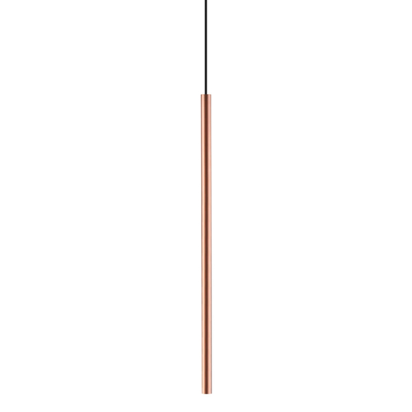 Lampa wisząca tuba Laser 10448 Nowodvorski nowoczesna do jadalni miedziana