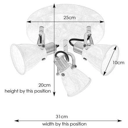 Industrialna LAMPA sufitowa ALTON 107855 Markslojd regulowana OPRAWA metalowy kinkiet reflektorki białe
