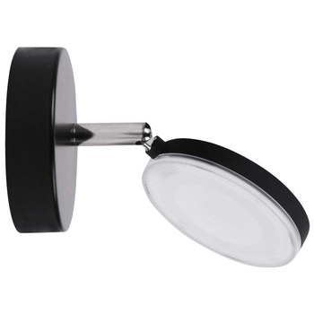 Kinkiet LAMPA ścienna CAPRI 308375 Polux regulowana OPRAWA okrągła LED 5W 3000K czarna