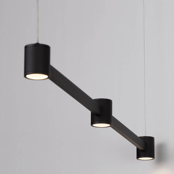 Podłużna lampa wisząca na belce PISCO LE44354 LED 21W 3000K czarna