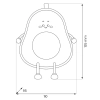 Lampka nocna do pokoju dziecięcego Awocado ML2263 LED 1W 3000K zielony
