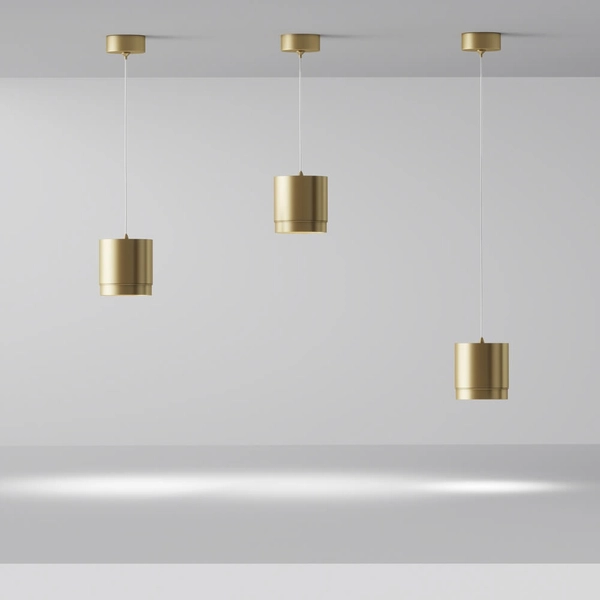 Sufitowa lampa okrągła Polar P088PL-GX53-MG Maytoni do salonu złoty