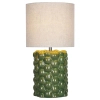 Lampka nocna abażurowa Jayden JAY4224 ceramiczna zielona