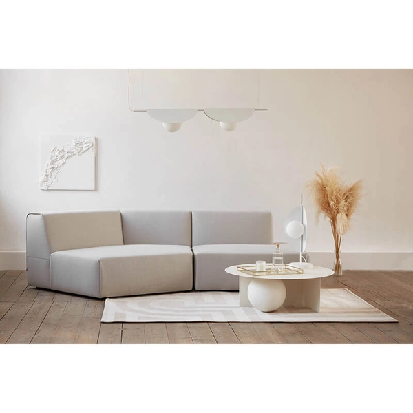 Podwójna lampa wisząca Sallo SAB211P0 do sypialni biała