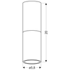 Lampa sufitowa 2282688 loftowa metalowy plafon tuba czarna złota
