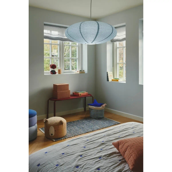 Klosz do lampy wiszącej Villo 60 2213253206 papierowy niebieski