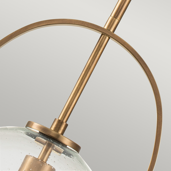 Lampa wisząca QN-SOMERSET-P-C-HB prosta kulista mosiądz