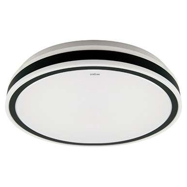 Sufitowa LAMPA okrągła AURELIA LED C 03775 Ideus metalowa OPRAWA plafon LED 24W 4000K natynkowy IP44 biały czarny