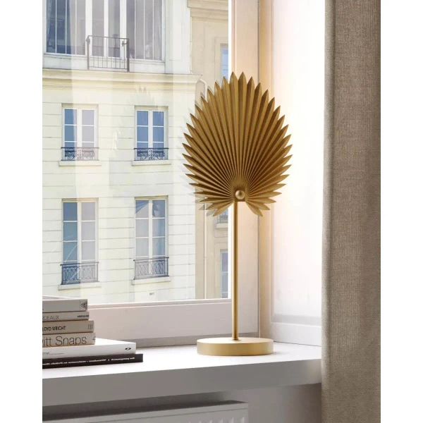 Lampka nocna do sypialni Aruba 4002420-6503 na komodę złota