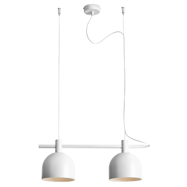 Lampa wisząca BERYL 976H Aldex metalowy zwis biały