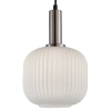 Wisząca lampa kula nad stół Penzi PND-31981-1S-SC-WH srebrna biała