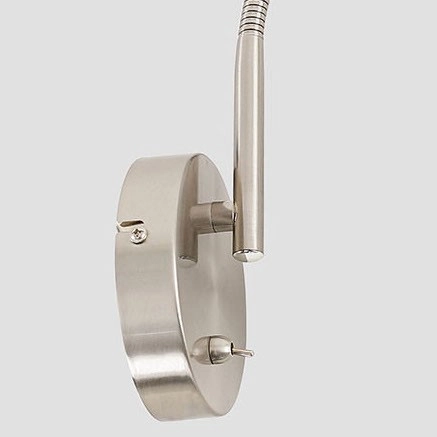 Regulowany kinkiet TONIA WL-76382-1-WH Italux abażurowa LAMPA ścienna biała