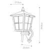 Kinkiet ścienny Canterbury BL46M-BLACK Elstead styl angielski lampion czarny