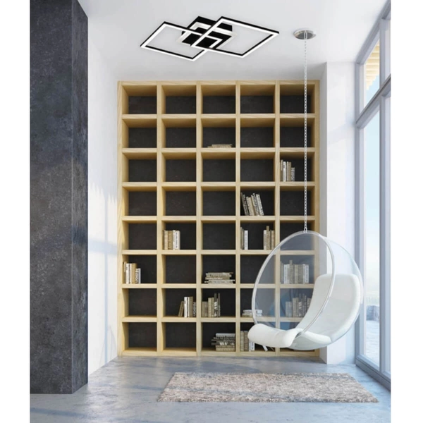 Geometryczna lampa sufitowa HALIA DL132-62793 LED 25W 3000K czarna