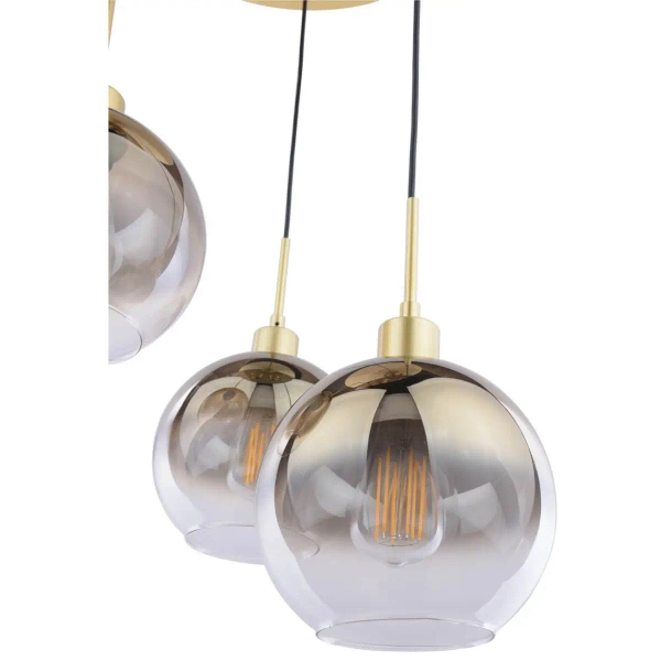 Lampa wisząca nad stół Lycia LYC8835 do jadalni kule złote