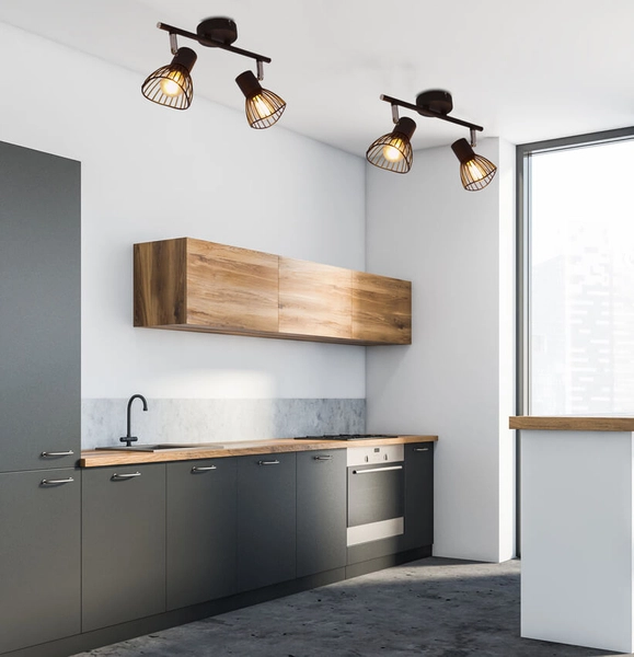 2-punktowa lampa ścienna Fly 92-61898 z regulacją czarny