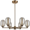 Lampa wisząca Perano PND-4215-6-HBR Italux do gabinetu antyczny brąz