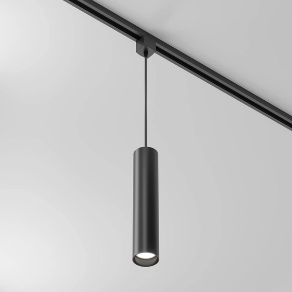 Wisząca lampa do systemu 1-faz Unity TR025-1-GU10-B tuba metalowa czarna