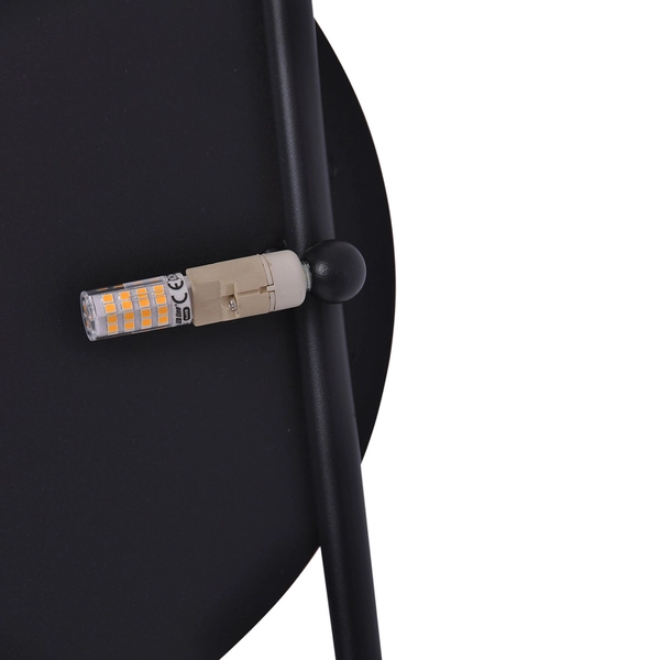 Czarny kinkiet Rega K-4639 Kaja designerska lampa ścienna na przedpokój