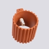 Ceglana lampa ścienna AURA SL.1801 ryflowana 1xG9 na korytarz