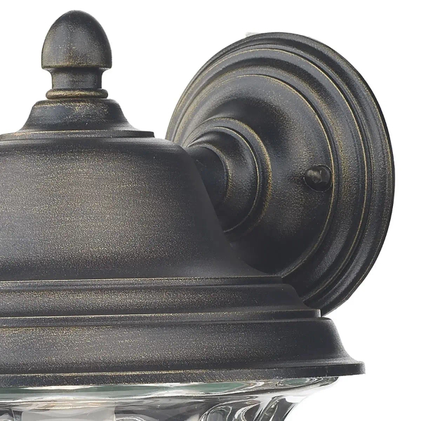 Zewnętrzna lampa elewacyjna Aldgate ALD1635 szklana do ogrodu IP44 czarny