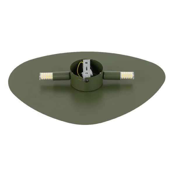 Minimalistyczna lampa na ściane 10631 kamień owalny czarny