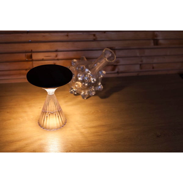 Stołowa lampka na taras MIYI 6916301330 LED 2,6W 3000K diament IP54 czarna