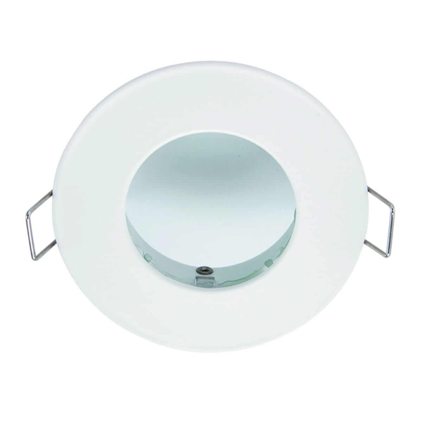 Okrągła lampa sufitowa Speculo 79978 Saxby IP65 downlight metalowa biała