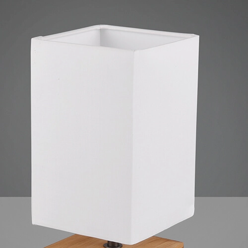 Nocna lampka Woody R50171030 RL Light kostka eko japandi drewniana biała