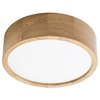 Drewniana lampa sufitowa 137623617422 okrągła do salonu