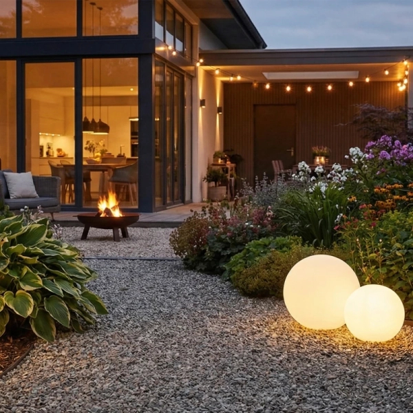 Kulista lampa ogrodowa BALL MC20E LED 0,1W 3000K Ø20 okrągła IP44 biała