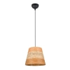 Wisząca lampa ekologiczna JOELINE R31731926 boho czarny brązowy