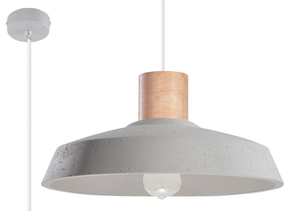 LAMPA wisząca SL.0282 okrągła OPRAWA betonowy zwis skandynawski beton OUTLET