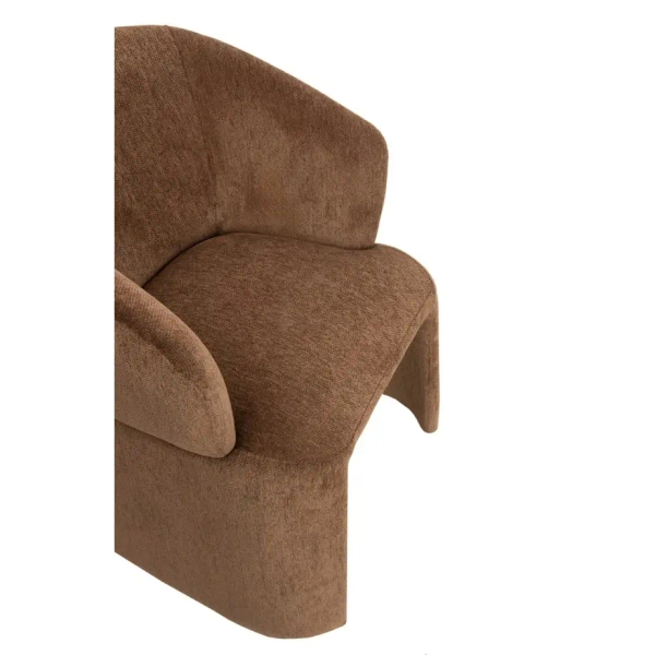 Siedzisko do nowoczesnych jadalni TOMI MM001501100364 brązowe tkanina 45cm