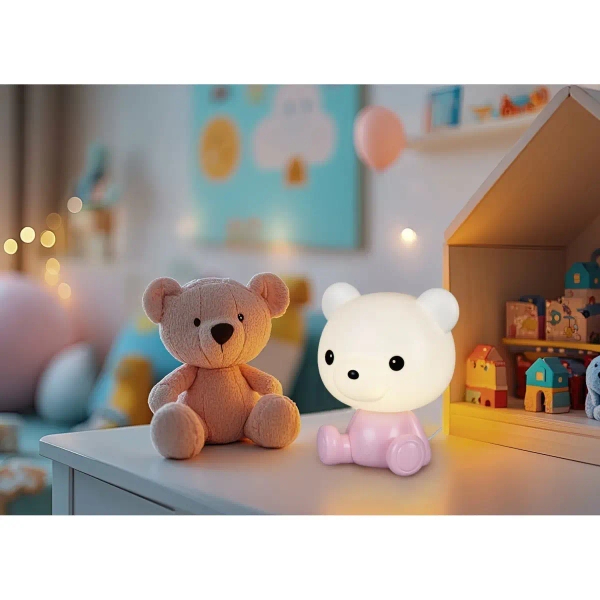Dziecięca lampka nocna CUTIE R57991193 LED 0,3W 3000K miś różowy