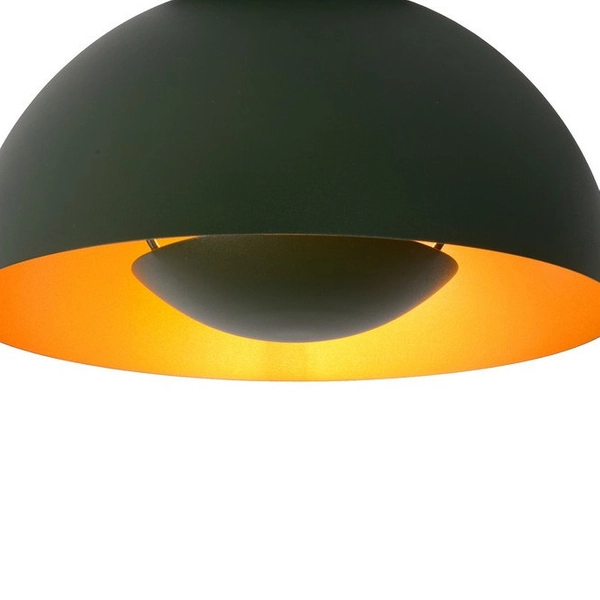 LAMPA sufitowa SIEMON 45196/01/33 Lucide metalowa OPRAWA plafoniera kopuła zielona