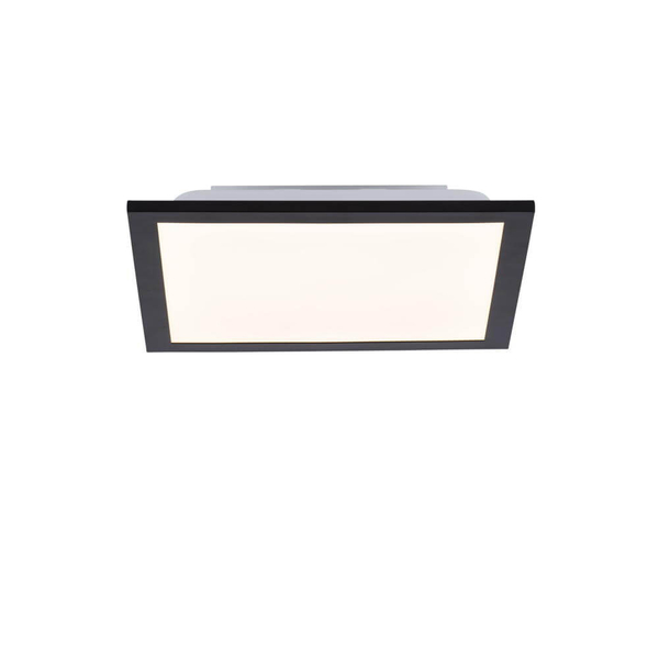 Natynkowa lampa sufitowa Flat LED 6W 3000K czarny plafon do jadalni