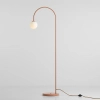 Podłogowa lampa kulista Una 1116A11 Aldex ball beżowa biała