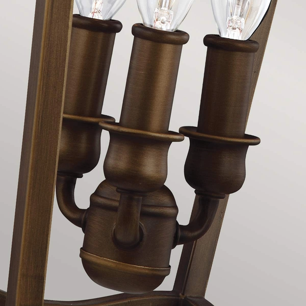 Lampa wisząca na łańcuchu Yarmouth FE-YARMOUTH-3P vintage mosiądz