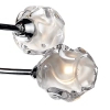 Industrialny plafon sufitowy kule SEATTLE satynowy chrom metalowy szklany 8p G9 SEA0850