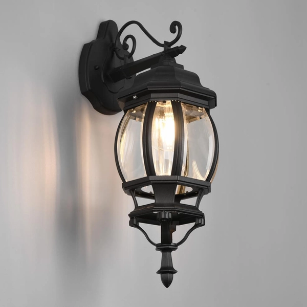 Lampa na elewację Elvo 206960132 tarasowa IP23 czarna