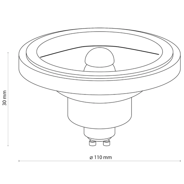 Żarówka reflektorek 4118 GU10 ES111 11W 846lm 4000K biała
