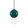 Szklana wisząca lampa nad stół JORELIA LE45257 LED 4W 3000K zielona biała